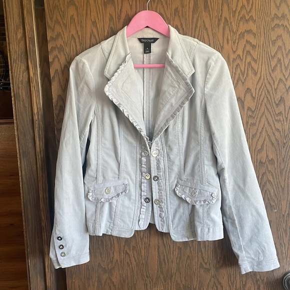 Stone Gray‎ Mini Cordouroy Jacket 6 - Picture 1 of 5